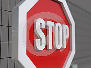 Roadsign with SymbolÃÂ for Prohibited Activities photo